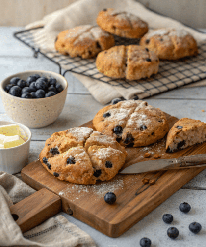 Spelt Blueberry Scones