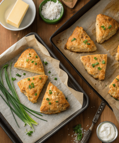 Spelt Cheese and Chive Scones
