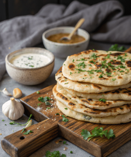 Spelt Garlic Naan