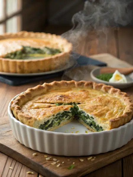 Spelt Spinach and Ricotta Pie