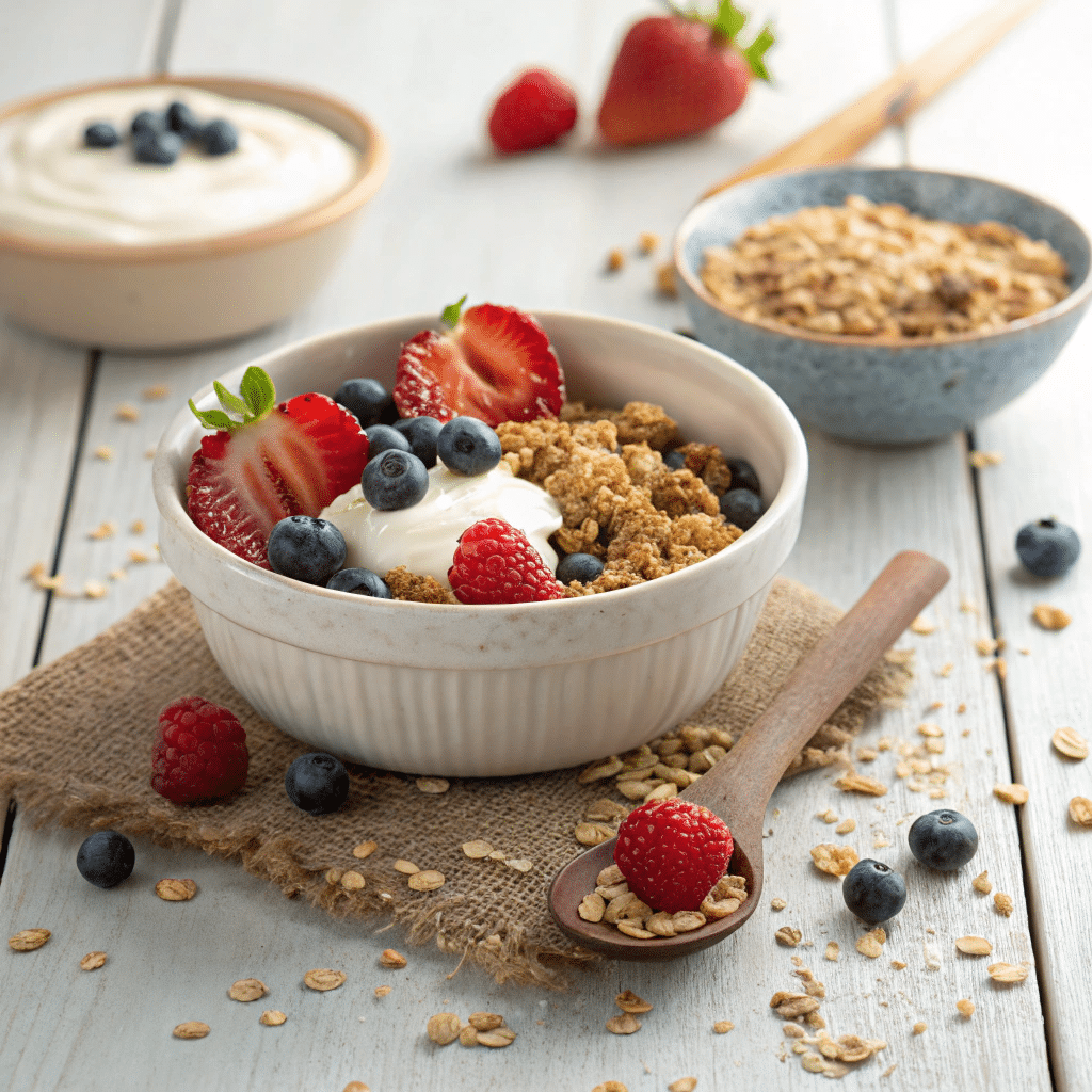 Spelt Granola with British Berries