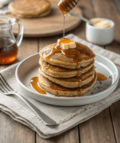 spelt pancakes with maple syrup recipe