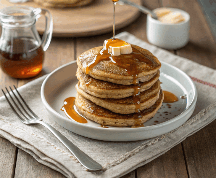 spelt pancakes with maple syrup recipe