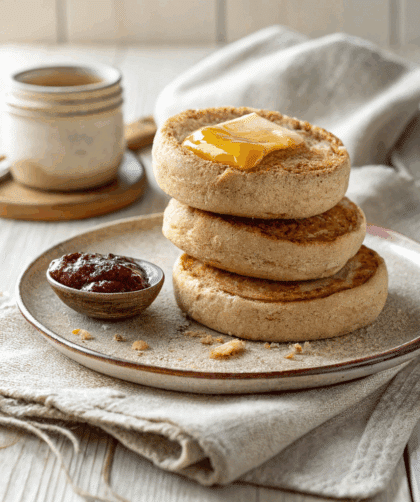 spelt english muffins recipe