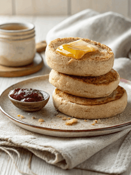 spelt english muffins recipe