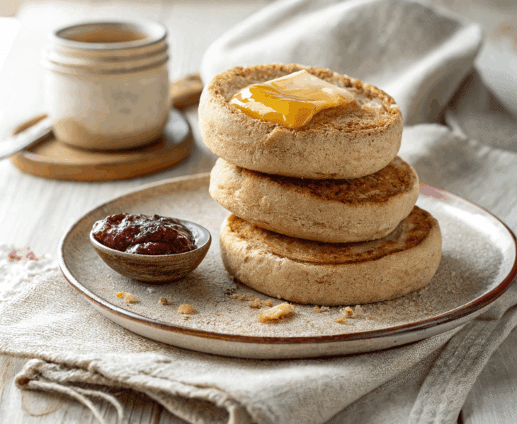 spelt english muffins recipe