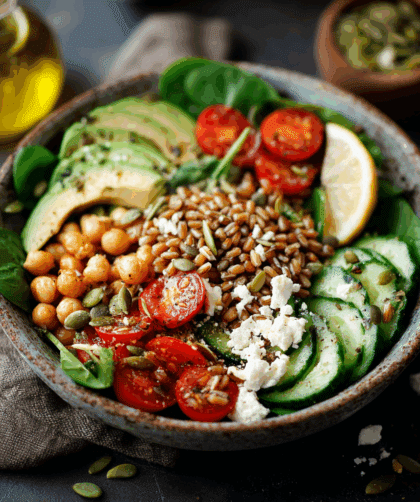 Spelt Superfood Bowl Recipe – Nutritious Buddha Bowl Packed with Superfoods