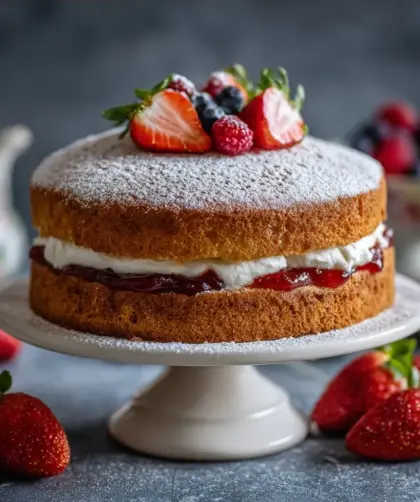Spelt Victoria Sponge Cake Recipe – Soft, Light & Elegant!