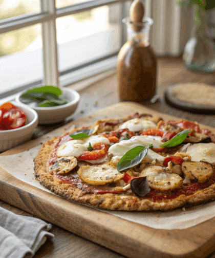 Spelt Pizza with Cauliflower Crust