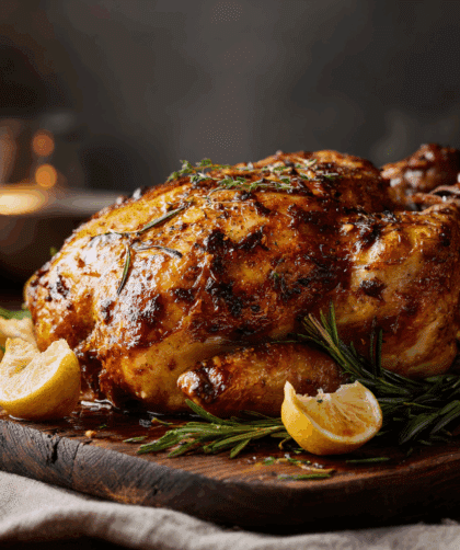 food photograph of Spelt Beer Brined Chicken