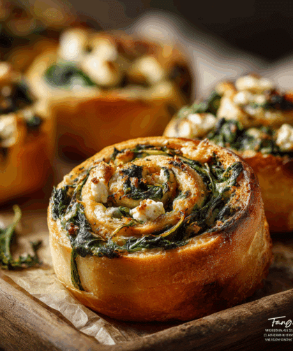 Spelt Spinach and Feta Rolls