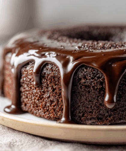 Spelt Stout Chocolate Cake made exactly to the recipe