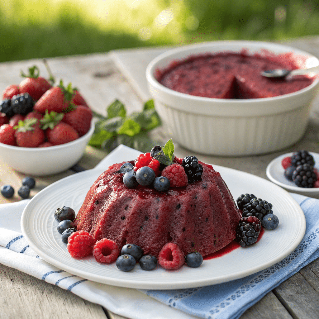 spelt summer pudding